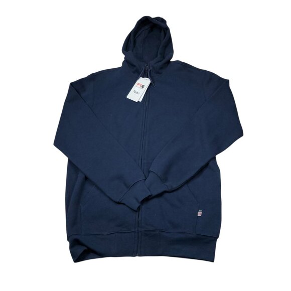 Carhartt FR Flame Resistant Loose Midweight Full Zip Hoodie Men's Medium Tall MT - Picture 1 of 9